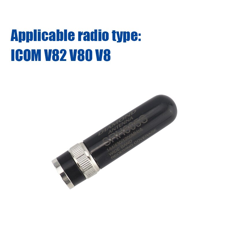Lseng walkie-talkie-zubehör: diamond dualband-antenne 144/430/1200 mhz , 4.5cm bnc-anschlüsse für icom  v82 v80 v8 funkgeräte