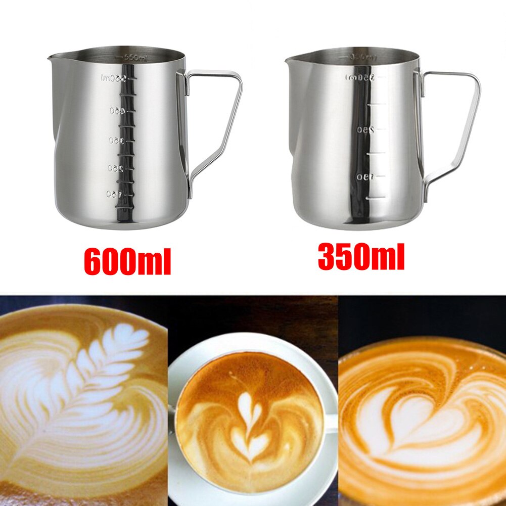 Stainless Steel Milk Jug Frothing Pitcher Steam Espresso Coffee Latte Art Cup
