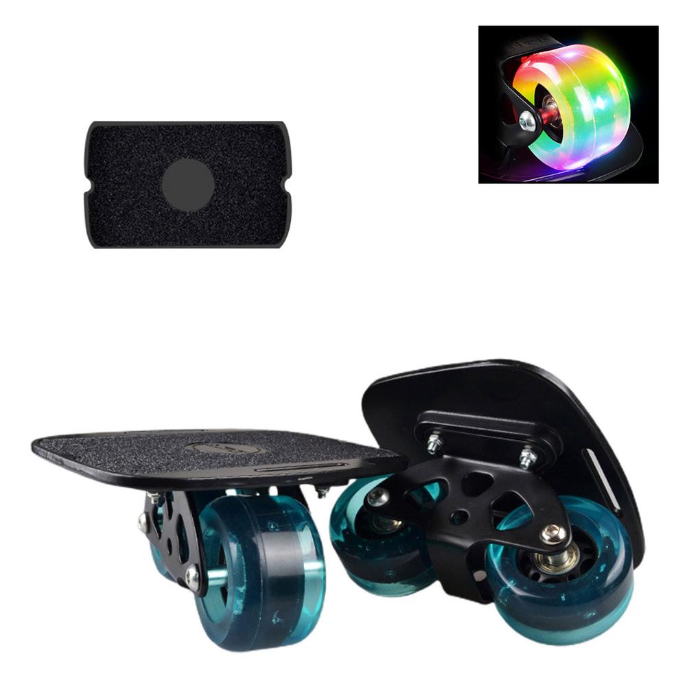 1 paar Skateboard Aluminium Legierung Mini Drift Rolle Straße Drift Rollschuhe Platte Schlittschuh Fisch Kurze Bord Rolle Skateboard Schlittschuh Gremium
