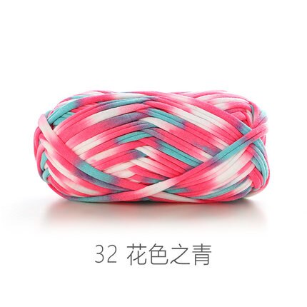 ZHUTOUSAN tissu laine épais fil pour tricoter grand Crochet tapis tapis bricolage sac de rangement sac à main tissu T Shirt fantaisie fil 32m: 32