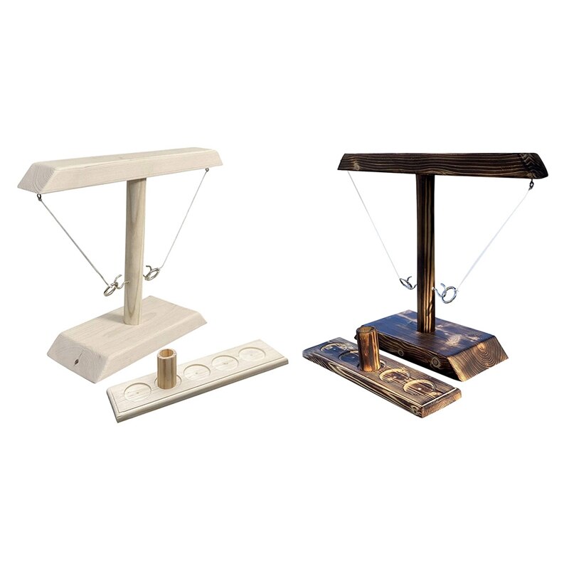 Partij Speelgoed Leisure Bar Drink Shop Handgemaakte Houten Ring Toss Haken Snelle Interactief Spel Voor Bars