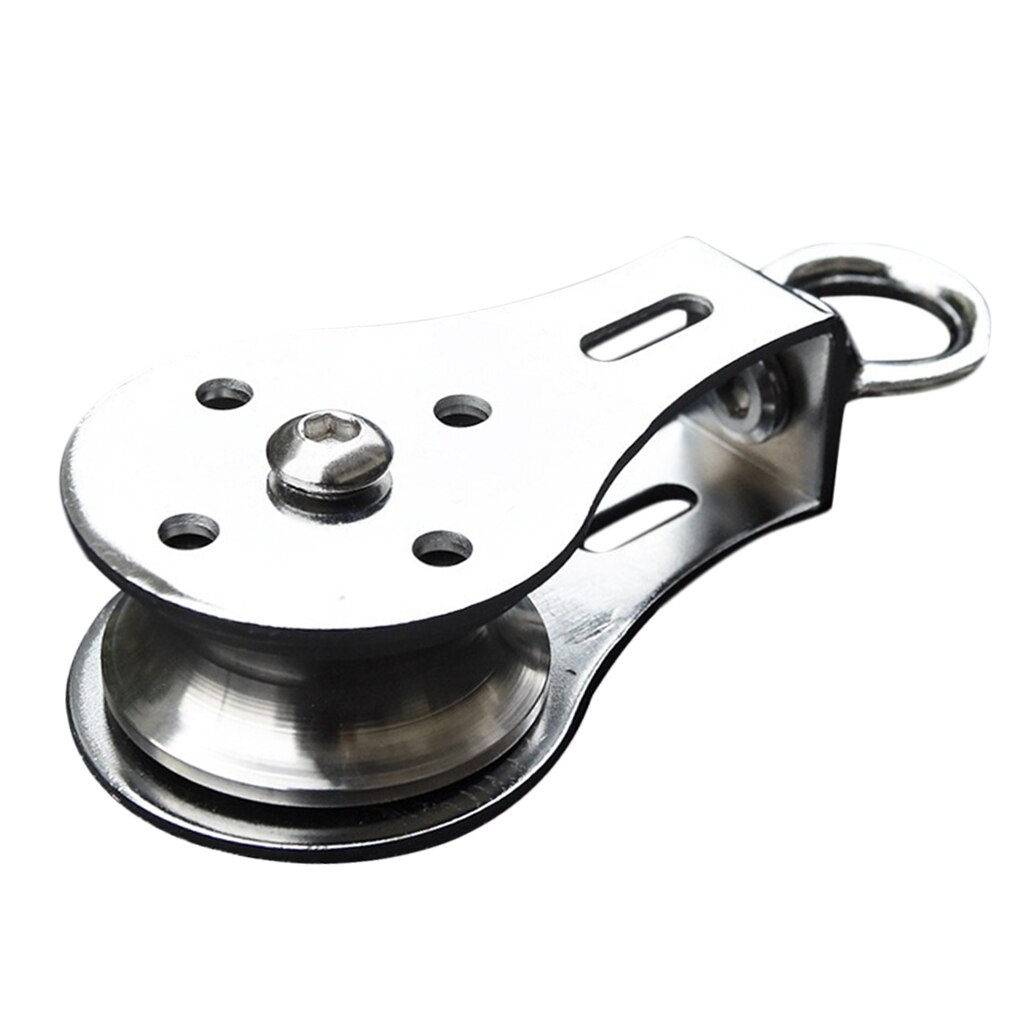 Einzelnen Rad schwenken Flaschenzug Fitness Aufzug Kabel System DIY Seil Rolle
