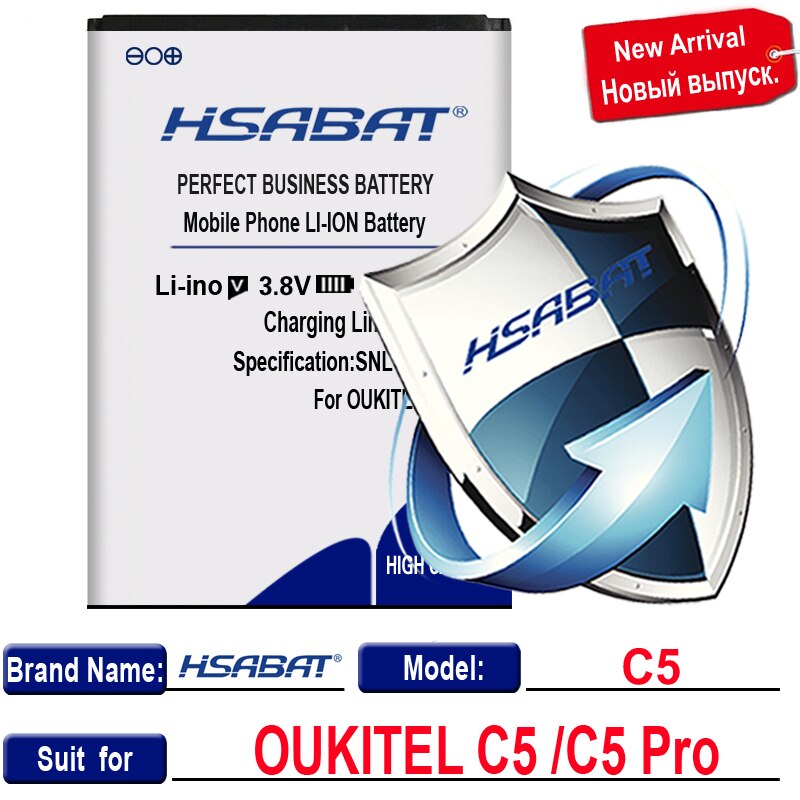 HSABAT-Batería de 3200-5100mAh para Oukitel U22, para Oukitel C3 / C5 C5 Pro / C11 C11 Pro / U7 Plus / U7 Pro / C8: for Oukitel C5