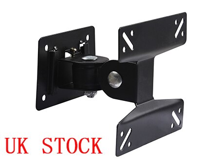 Swivel 14 to 24 Flat Panel TV Monitor LCD Wall Mount Bracket 180 Adjustable Angle