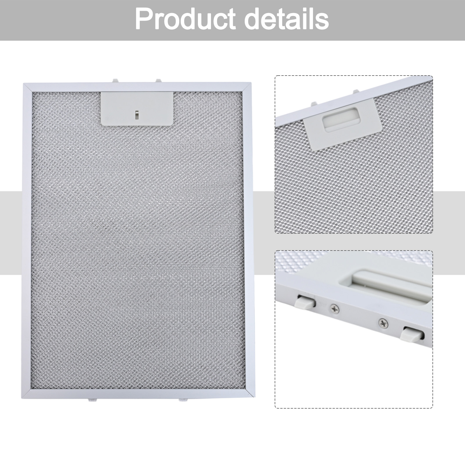 Køkkenudsugning fedtfilter emhætter metalnet 370 x 270 mm fedtfilterudsugning emhættetilbehør