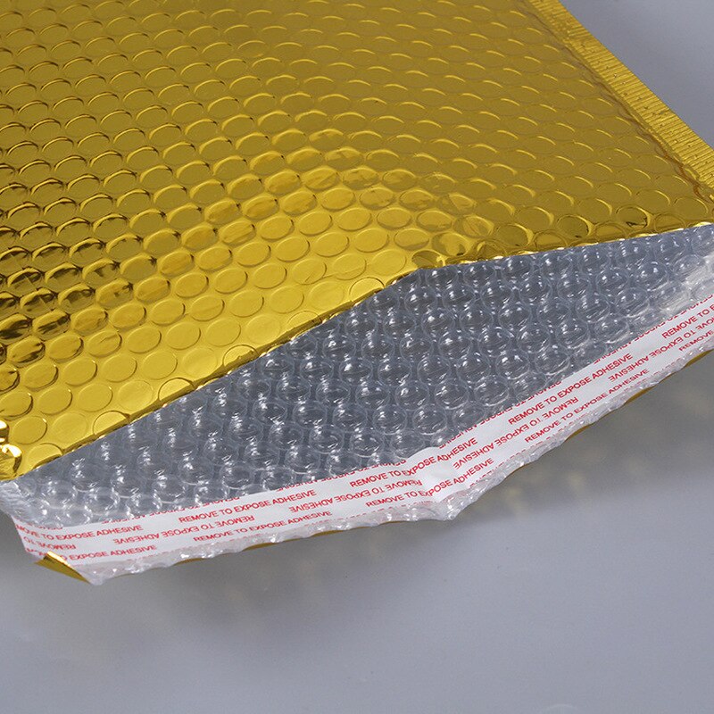 10pc 18*23cm Packaging Bubble Mailers gold paper Padded Envelopes Bag Bubble Mailing Envelope Bag Wrapping Storage