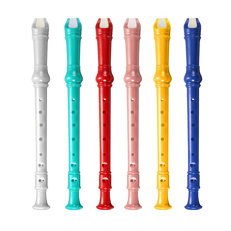 C Key Soprano Recorder ABS Soprano Descant Recorder Clarinet 8 Holes German Style with Fingering Chart Cleaning Stick for Kids