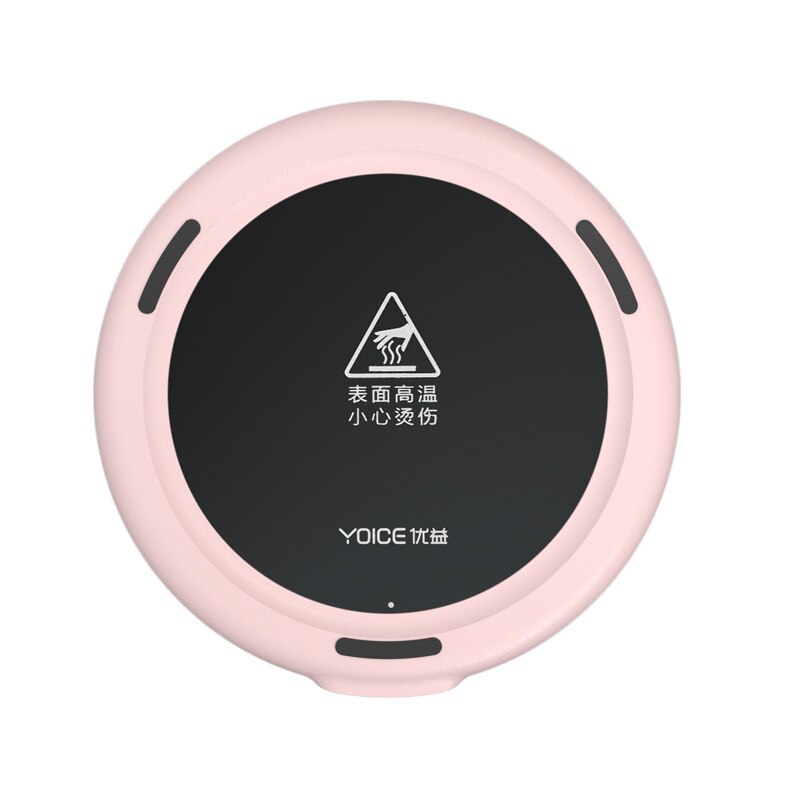 5V tasse chauffage USB Charge Smart thermostatique thé fabricants chauffage caboteur bureau chauffage pour café lait thé tasse Pad: pink