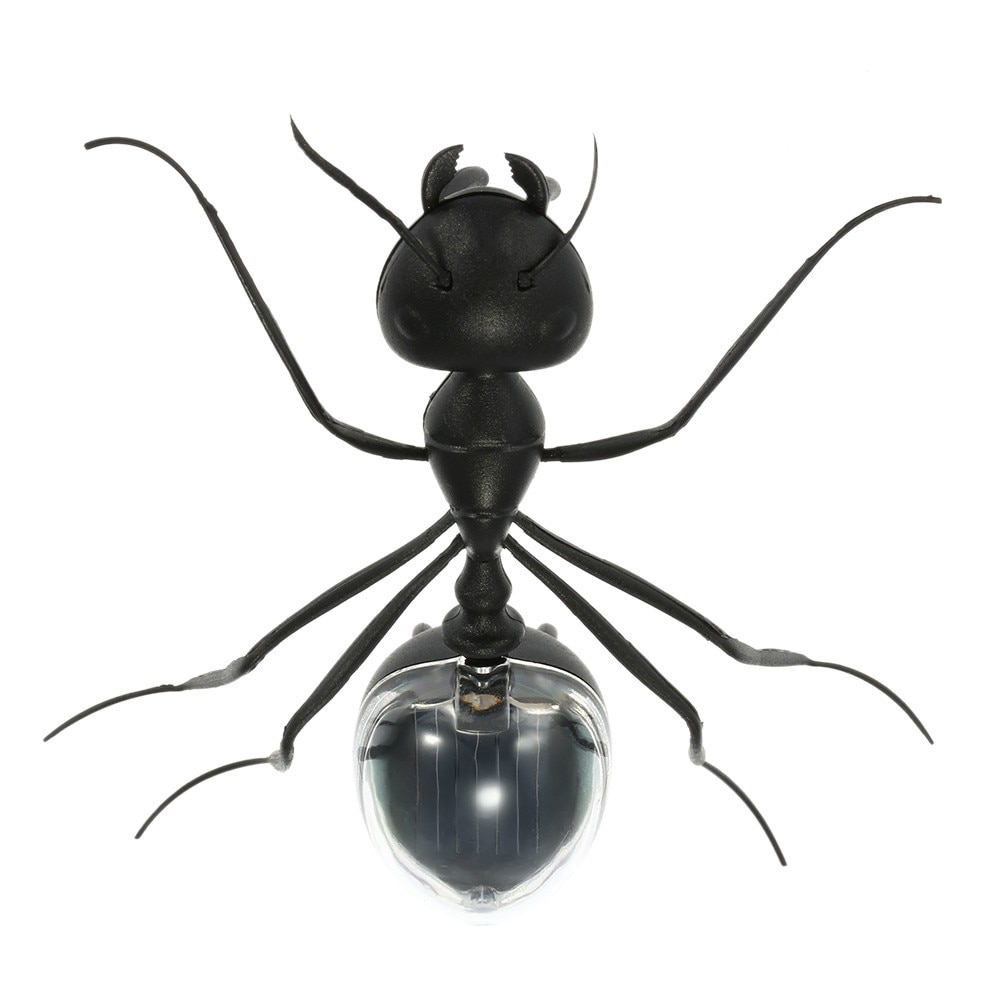 Black ABS Electronic Components Ant Insect Kids Educational Toy Magic Solar Powered Toy Approx 8.3*9*2.5 cm