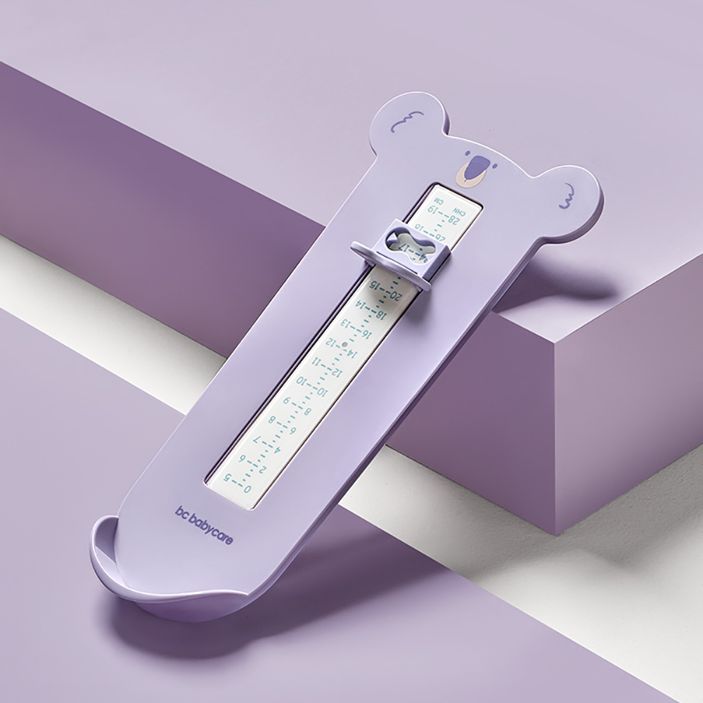 Bc Babycare Baby Voet Maatregel Gauge Kids Schoenen Heerser Voet Lengte Meten Apparaat Tool Baby Voeten Fitting Item: Purple