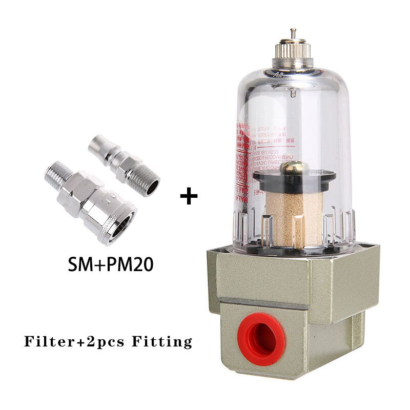Af2000-02 1/4 "kompressorfilter lufttryck pneumatiskt för luftpump oljefångare vattenfuktavskiljare fälla smc  af2000 02: W-pm -sm20