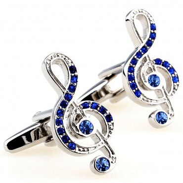 Sten guld musik node guitar trompet sax klaver mikrofon manchetknap manchetknap 1 par stor: 2