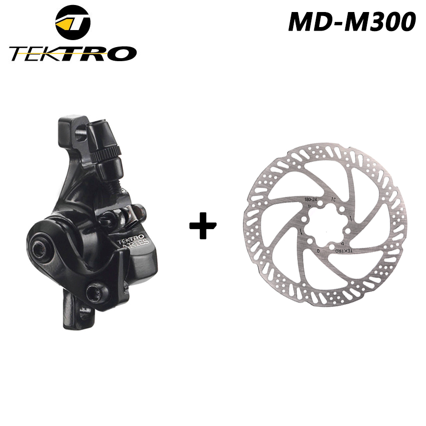 TEKTRO MD-M300 freno de disco de bicicleta de montaña abrazadera de freno mecánico Cable de Control disco de tracción accesorios de aleación de aluminio: YELLOW
