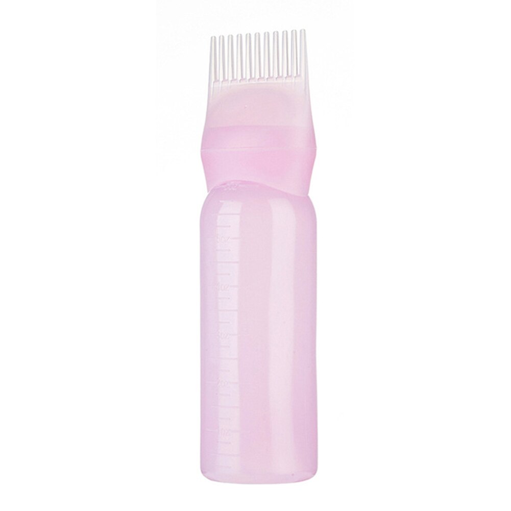 Haarverf fles voor dames applicatieborstel dispenser salon haarverf verven voor meisjes haar chemisch reinigen fles 120ml: Roze