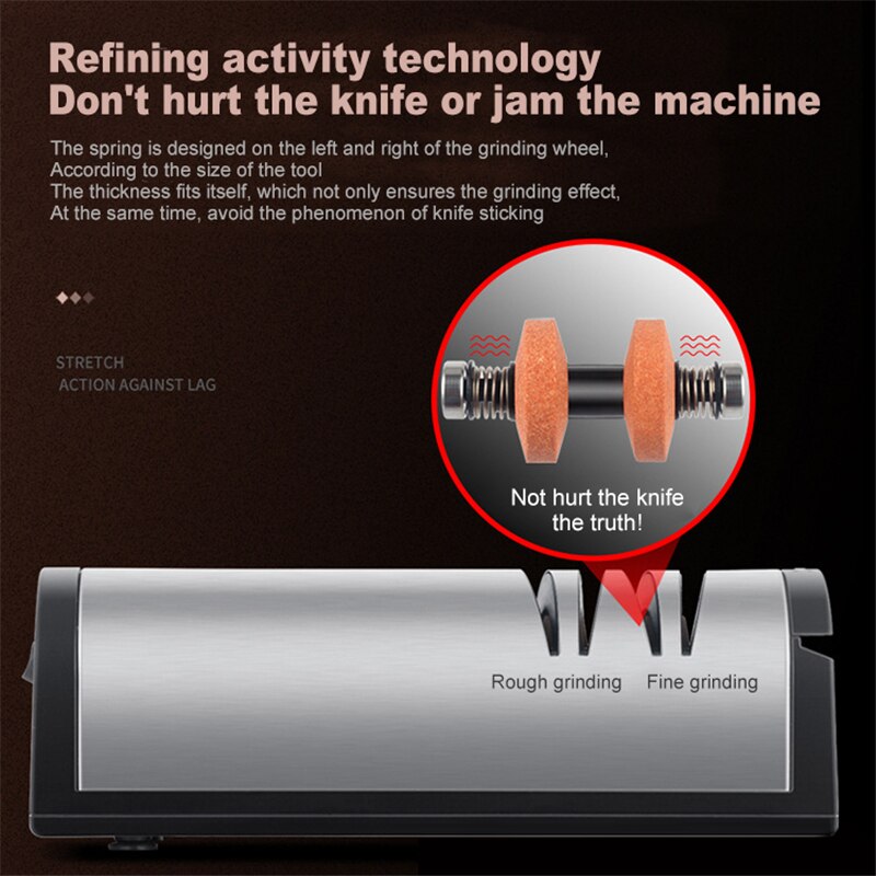 USB Rechargeable Electric Knife Sharpener Wireless High-Speed Sharpening Machine Kitchen Knife Sharpener Tools