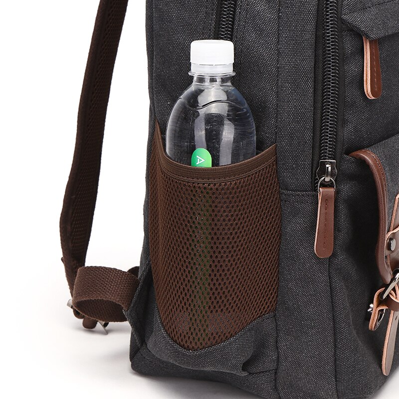 Canvas Rucksack Bag Women Vintage Men Backpack Shoulder Bags Female Plecak Male Travel Backpacks Multifunction Mens Back Pack