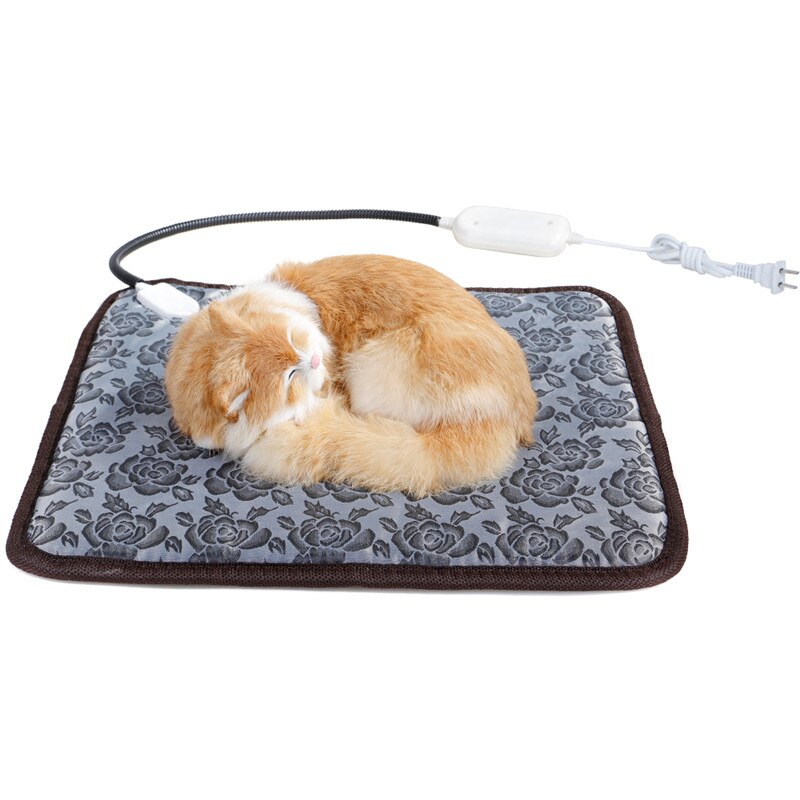 Almohadilla calefactora para mascotas, manta lavable, ajuste de temperatura de tres velocidades para cachorro de gato y perro