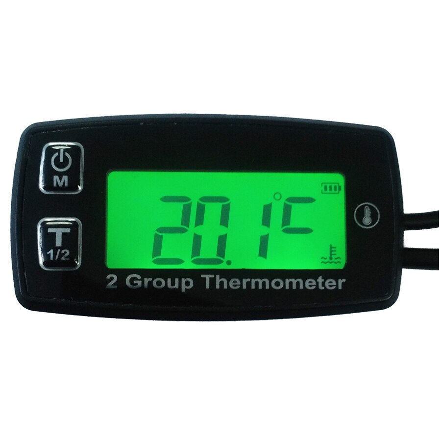 Digitale 2 Temp Meter Thermometer Temperatuur Meter Voor Generator Motorrijwiel Atv Boot Motorolie TM004