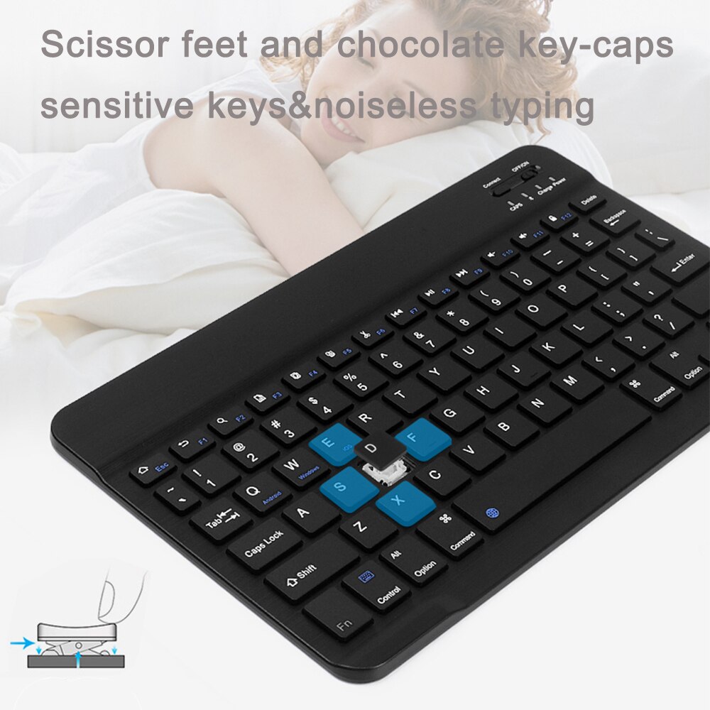 7.9&quot; Backlit Rechargeable Wreless Keyboard for iPad Mini/iPad Air/iPad 9.7/iPad Pro for Other iOS Android Windows table Device