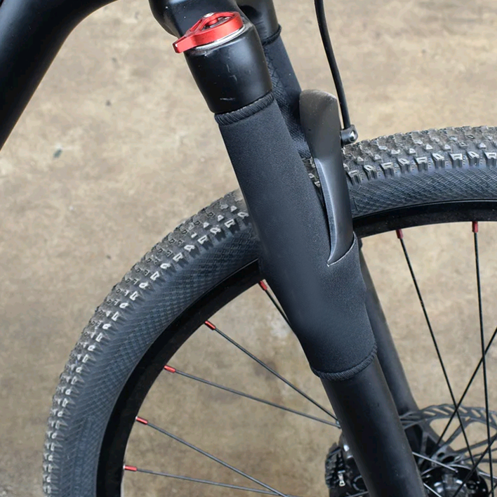 1 Pair Bicycle Frame Chain Protector Cycling MTB Bike Front Fork Protective Pad Guard Wrap Cover Set Bicycle Accessories