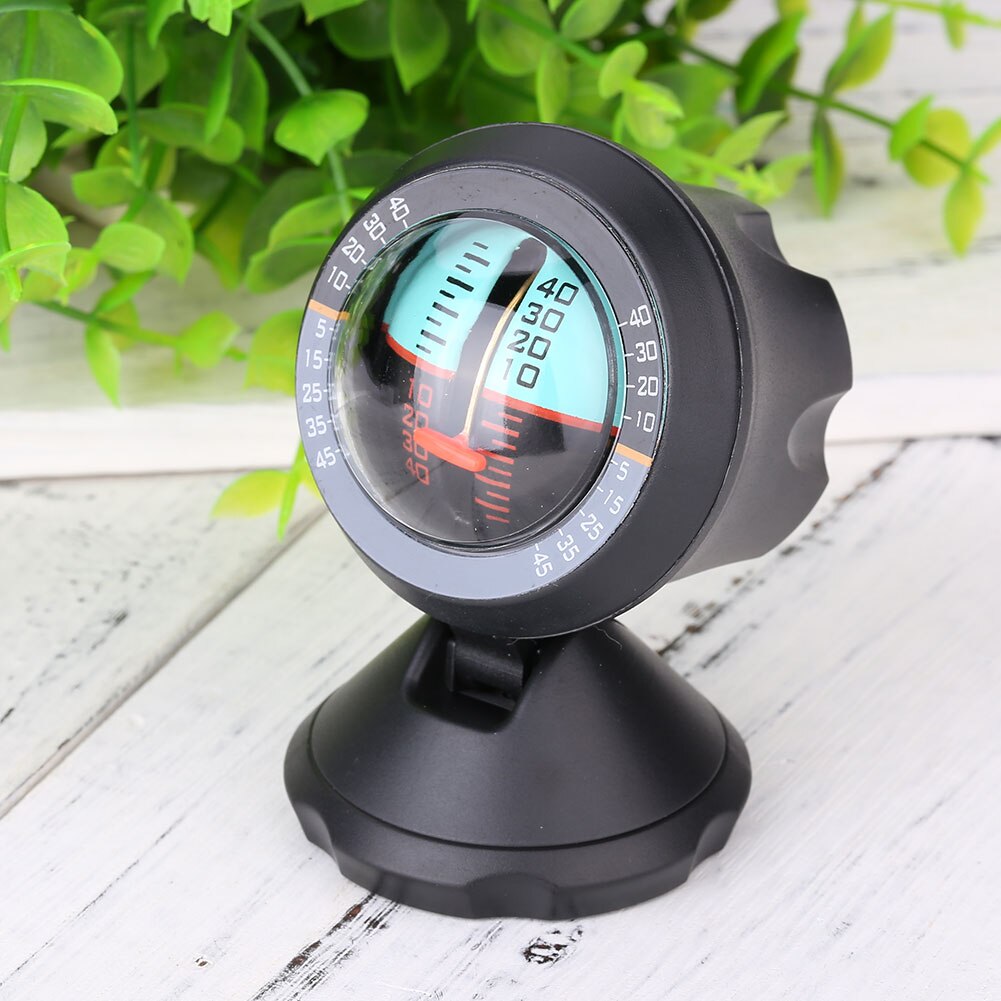 Auto busje zwart abs hoek helling kantelindicator niveau balansmeter meetinstrument
