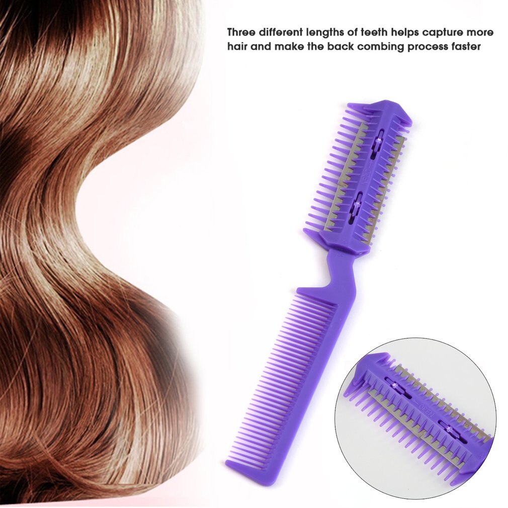 1 pc Multi-Functional Home DIY Hair Razor Comb Hairdressing for Shaping Layering and Trimming Hair: Default Title