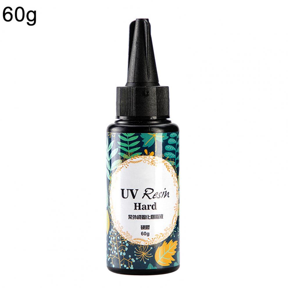 Hard UV Resin Glue Clear Ultraviolet Curing Quick Drying Epoxy Resin UV Glue Resin Mold Gel Hardener DIY Jewelry Making Tools