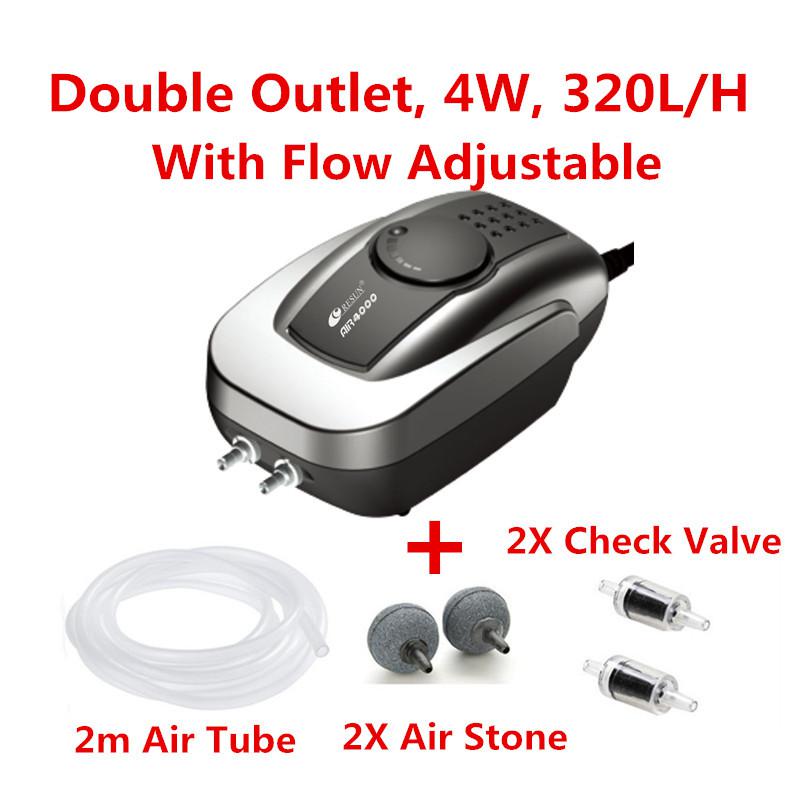 Aquarium Mini Air Compressor Fish Tank Silent Air Pump Oxygen Maker Pump Aerator Aquarium Accessories Used With Air Stone Valve: Purple
