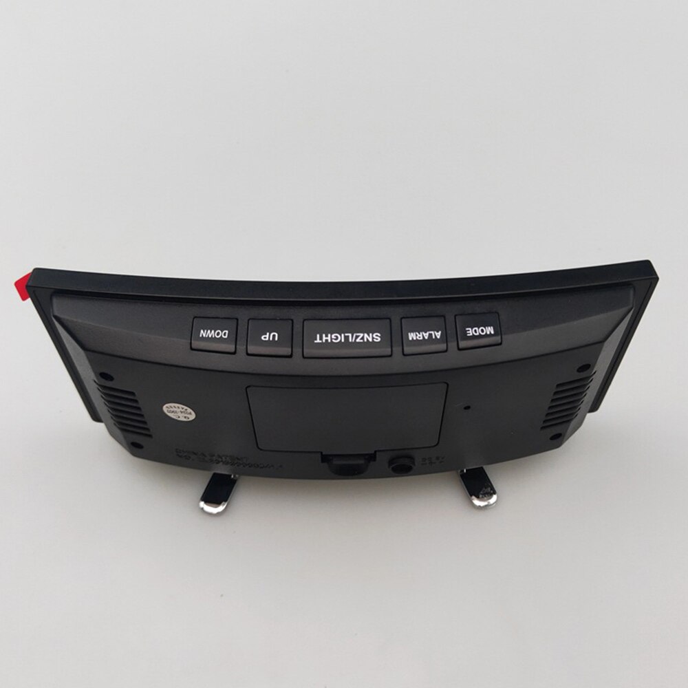 Digital Alarm Clock Curved Dimmable LED Digital Clock for Kids Bedroom WHite Large Number Clock