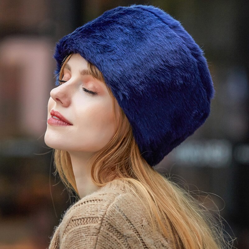 Ht2851 chapéu de inverno das mulheres dos homens grosso quente chapéu de pele russo earflap boné à prova de vento bombardeiro skullies gorro russo ushanka hat