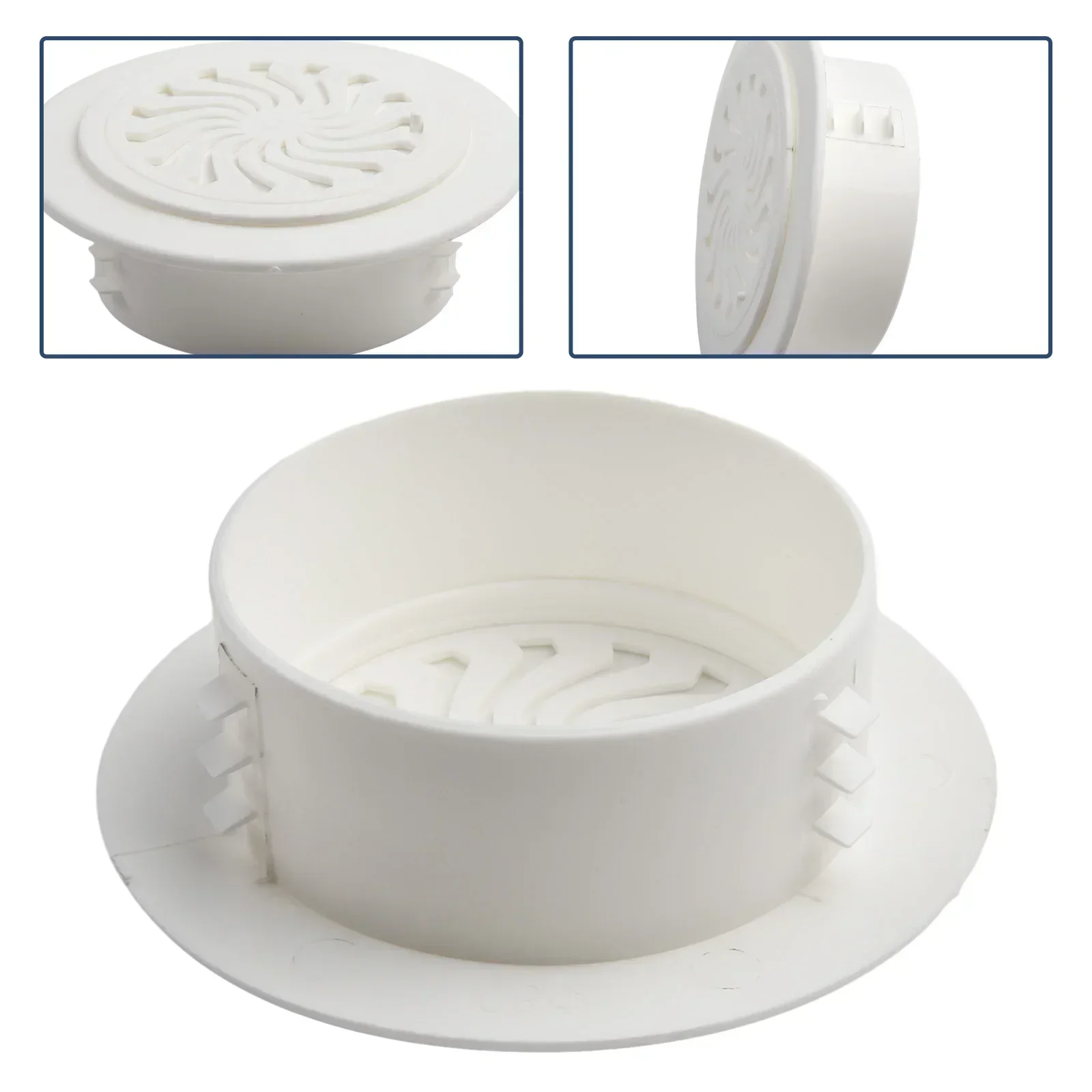 Plastskydd ventilationsgaller vägghål dekorera korrosionsbeständiga skydd luftkonditioneringshål dekorativt skydd 40-100mm