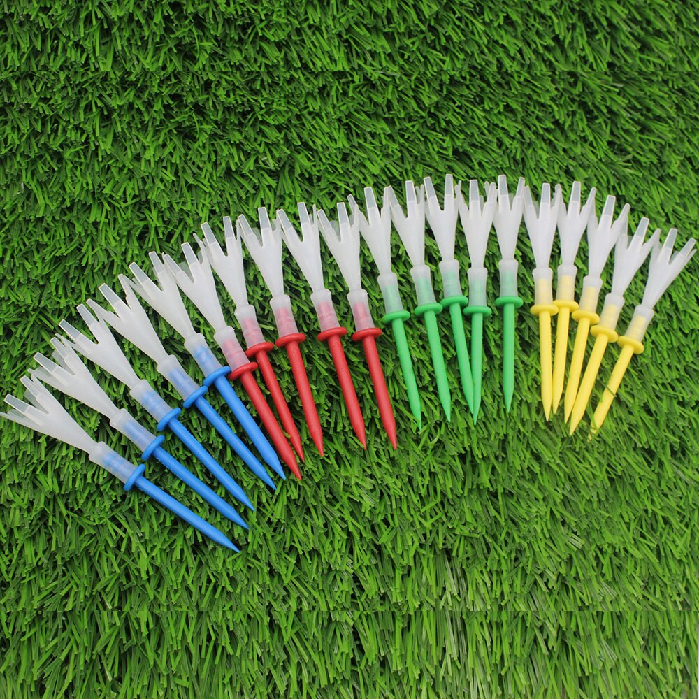 CRESTGOLF Multi Color Plastic Golf Tees 3-1/4 Inches Golf Tees 3.25'' Tee 4 Yards Gonkux Golf Accessories 12pcs/Lot