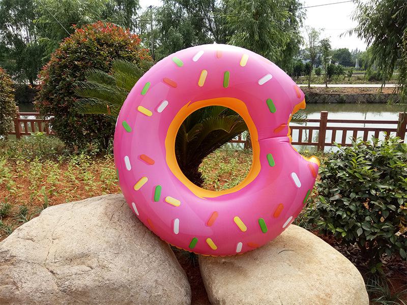 Uppblåsbar färgrik simning ring säker pool flytande sommar utomhusaktiviteter fest miljövänliga söta barn vuxna simning cirkel: Lila