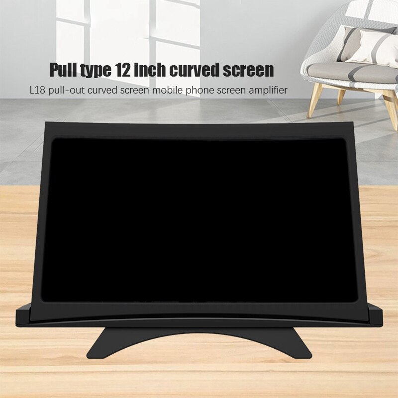 Gebogen Scherm Pull-Out Mobiele Telefoon Screen Magnifier Anti-Blauw Ray12in 3D Mobiele Vergrootglas Telefoon Houder