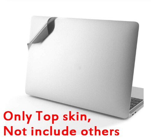 Autocollant de protection en vinyle pour Apple Macbook Pro 16 &quot;A2141, protecteur d&#39;écran, pour le haut/bas/pavé tactile, Palmguard,: Only Top Silver