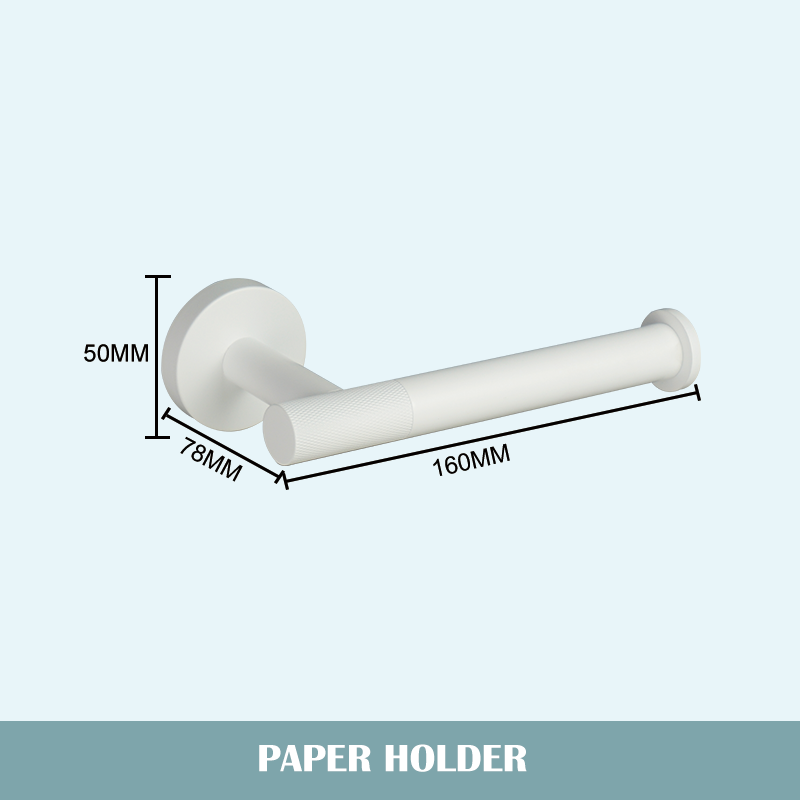 Juego de accesorios de baño blanco mate, soporte de toalla de baño, soporte de papel, gancho para bata, cepillo de inodoro, jabonera, estante de toalla: YELLOW
