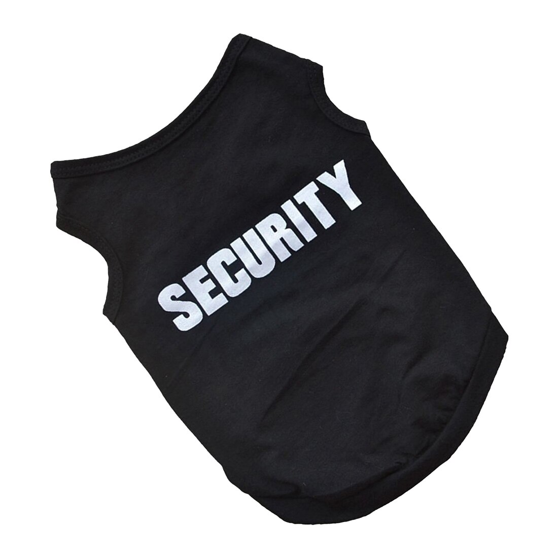 Koele Stijl Huisdier Winter Kleding Puppy Hond Kat Vest T-shirt Jas Jurk Trui Apparel &quot;Veiligheid&quot;, zwart S