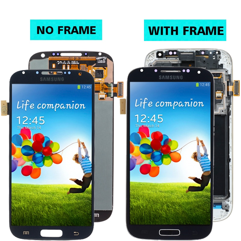 Original Super AMOLED S4 LCD for Samsung Galaxy S4 GT-i9505 i9500 i9505 i9506 i337 Display Touch Digitizer Screen Replacement