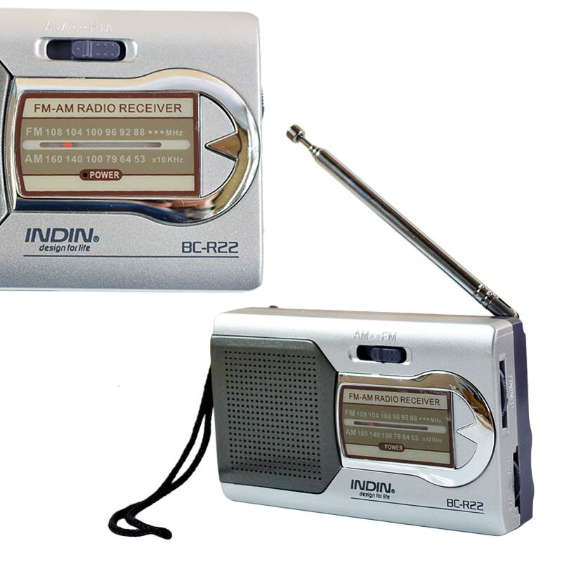 Radio Portatil AM FM Retro Portable Radios Battery... – Grandado