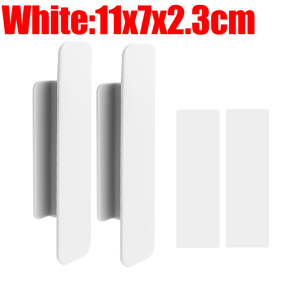 Selbstklebender Türgriff für Fenster, Schrank, Schublade, Schrank, Kleiderschrank, Griff, Organizer, Einfügen, offener Schiebetürknauf, Hilfsgerät: 7XL / Weiß