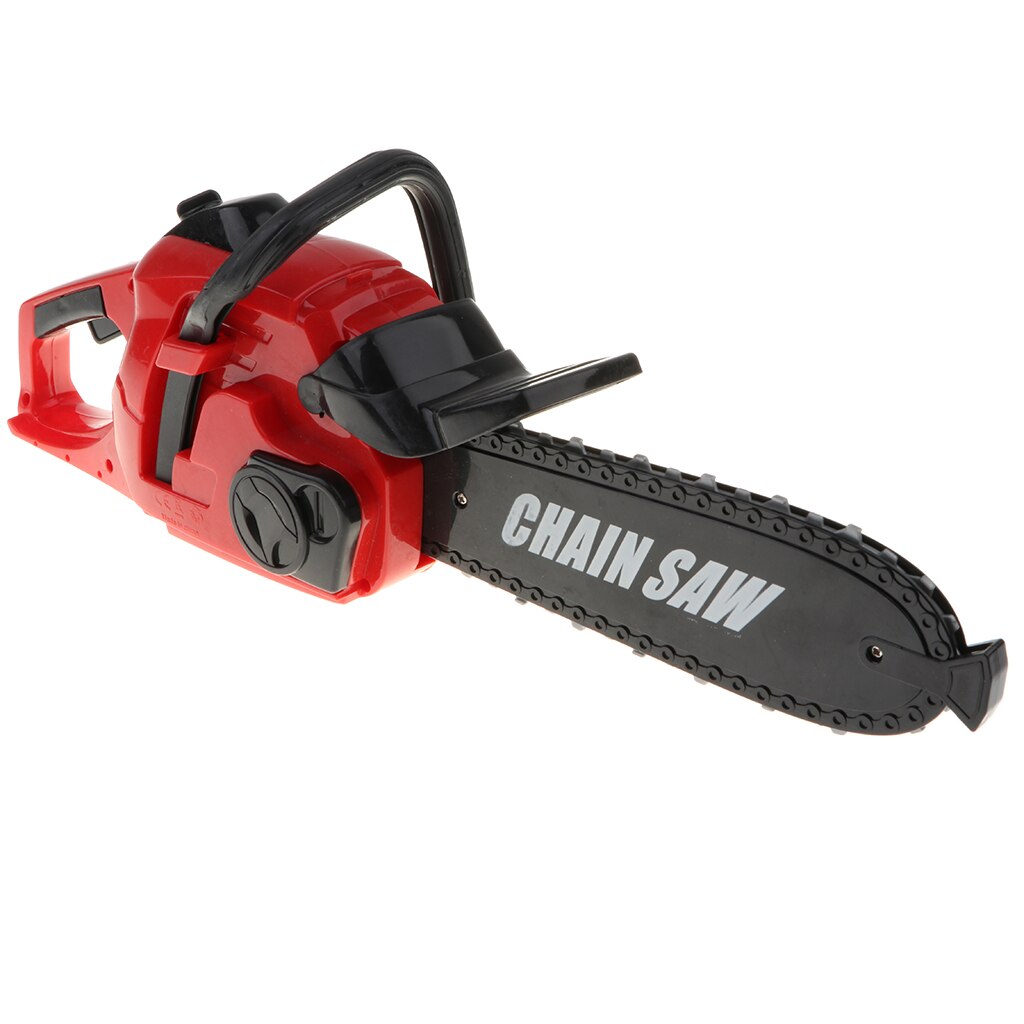 Children Chainsaw Playset Tool With / Realistic Sounds Yard Work Toy 40x16cm