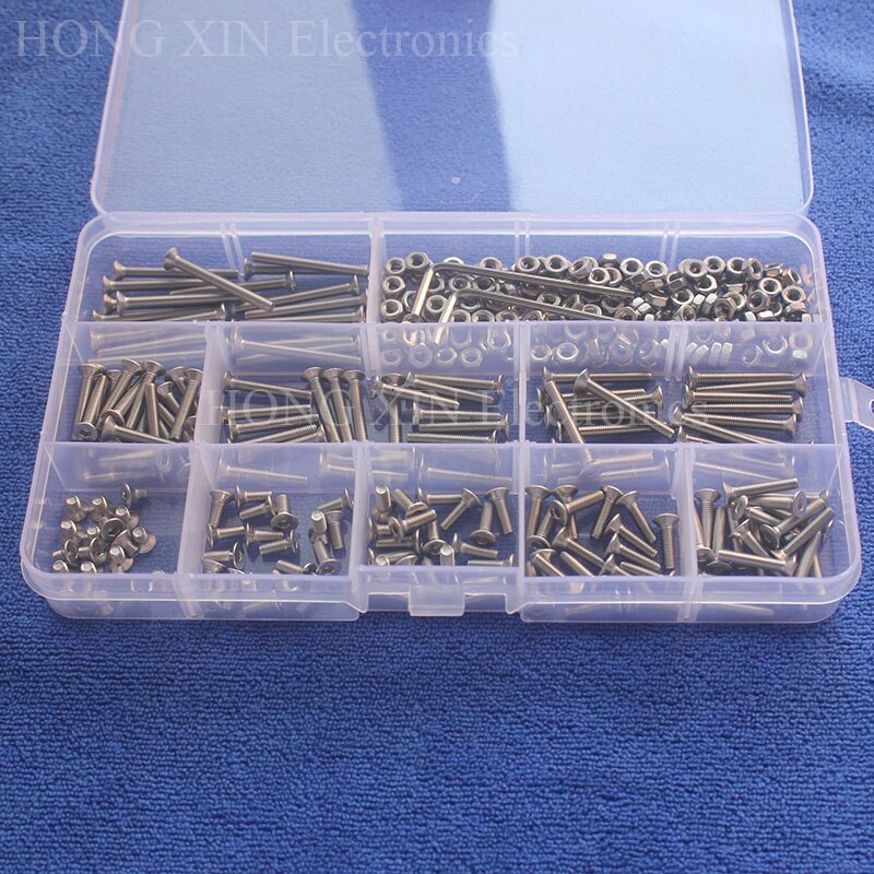 20 stks Blindklinkmoer Insert Assortiment Kit 304 Rvs Platte Machine Schroeven M3/M4/M5/M6/M8