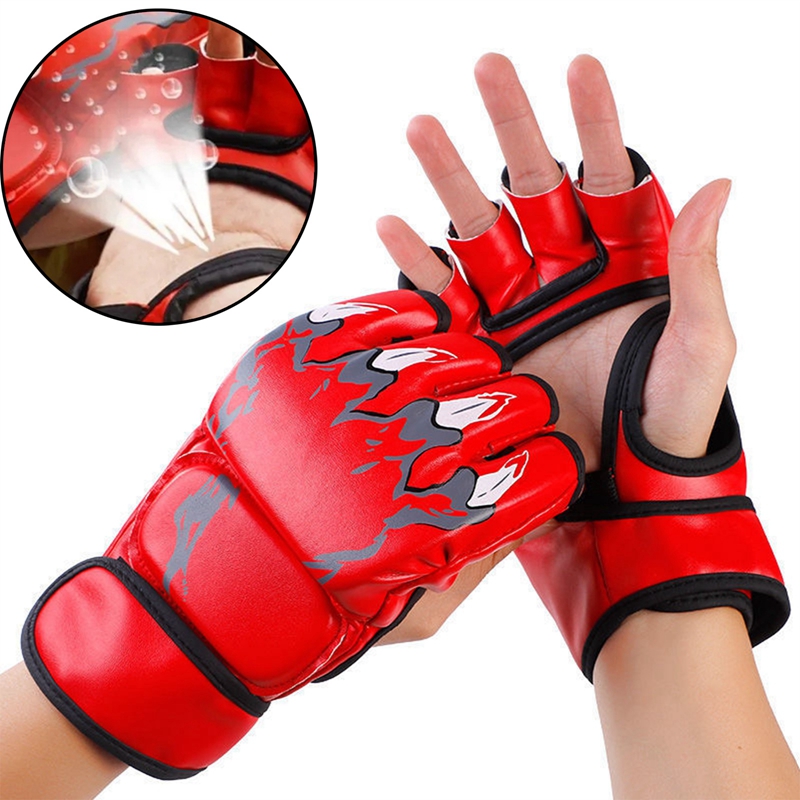 Twins Special BGVL 3 Bokshandschoenen - Echt Leer - Rood