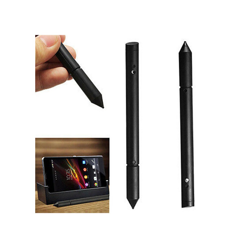 Lápiz capacitivo Universal para pantalla táctil, resistente, 2 en 1, Stylus, punta de goma S, para iPhone,iPad,Samsung, tableta, teléfono, GPS