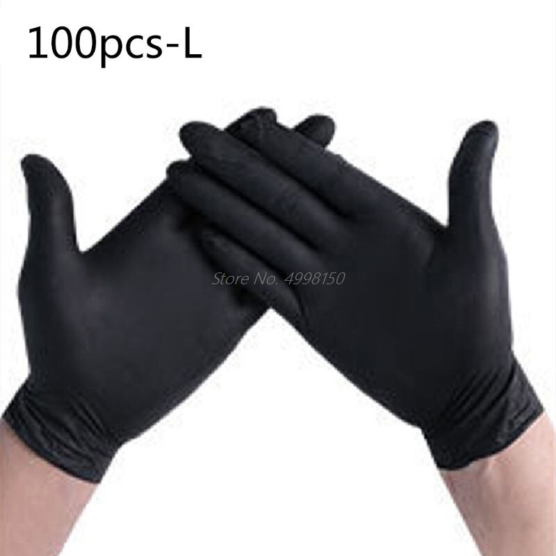 100 Pcs Disposable Home Cleaning Washing Nitrile Glove Work Safety PVC Gloves: BK-L