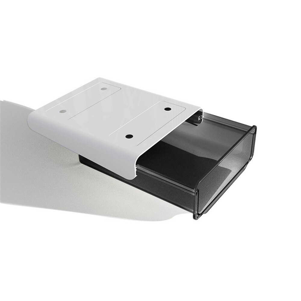 Hidden Desk Table Under Paste Desk Organizer Memo Pen Stationery Storage Box Case Desk Drawer Divider Stationery Sticky Decor