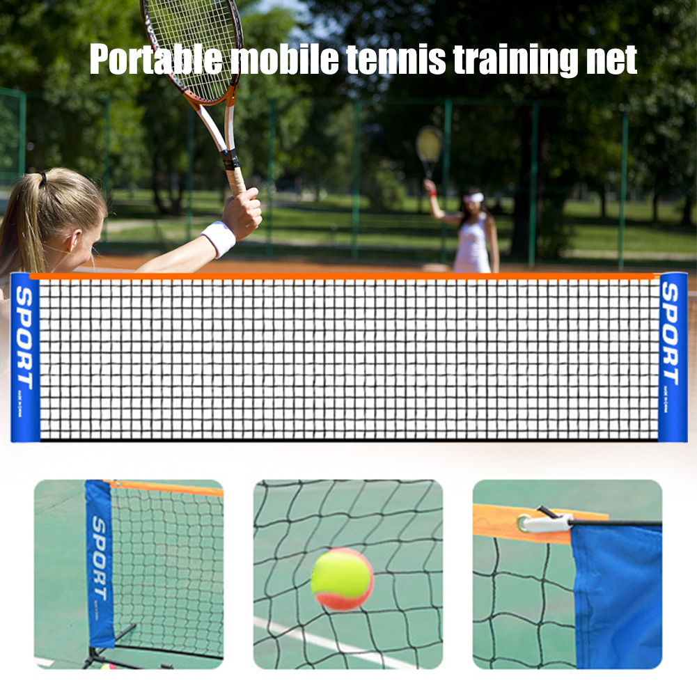 Driveway PE Backyard Adults Kids Standard Beach Foldable Portable Tennis Net Sport Training Court Indoor Outdoor Badminton