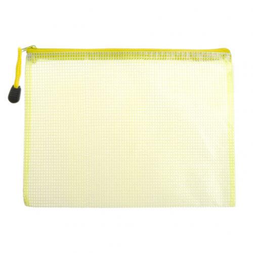 Document Tas A4 Gridding Waterdichte Zip Tas Document Pen Filing Producten Kantoor & School Supplies Handig En Duurzaam: YELLOW