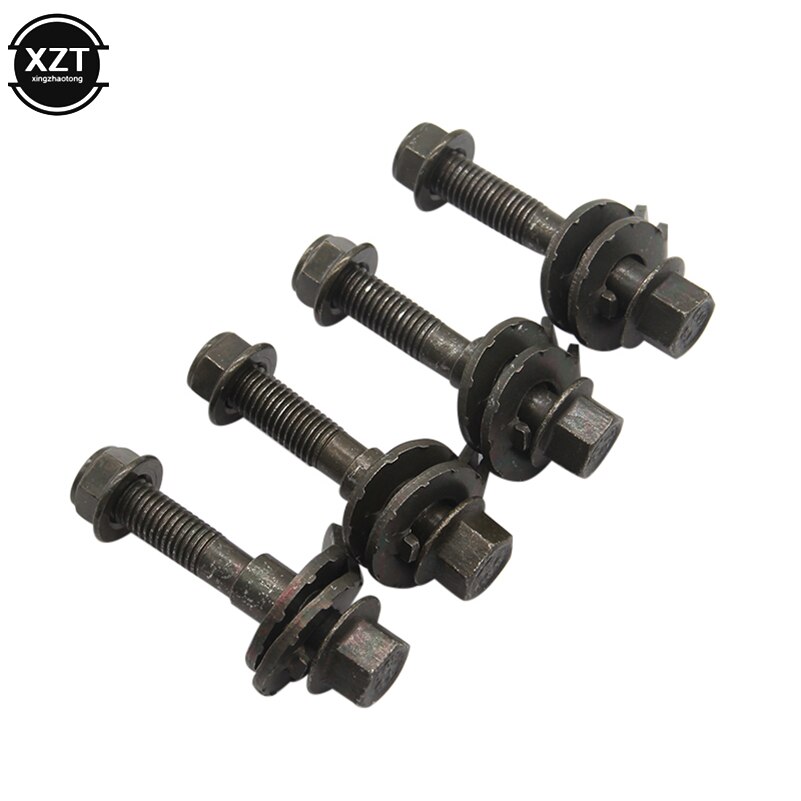 Juego de ajuste de alineación de ruedas Camber, Kit de tornillos con tuerca, herramientas de reparación de automóviles excéntricas, tornillo de ajuste, 13mm, 14mm, 15mm, 16mm, 17mm, 4 unids/lote