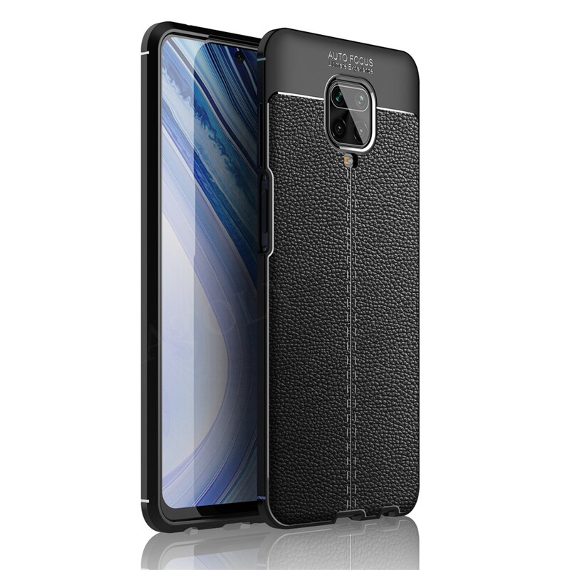 For Xiaomi Redmi Note 9S Case Cover Leather Soft Silicone Back Cover Redmi Note 9 S Pro Max Phone Bumper Case For Redmi Note 9S: For Redmi Note 9 Pro / Black